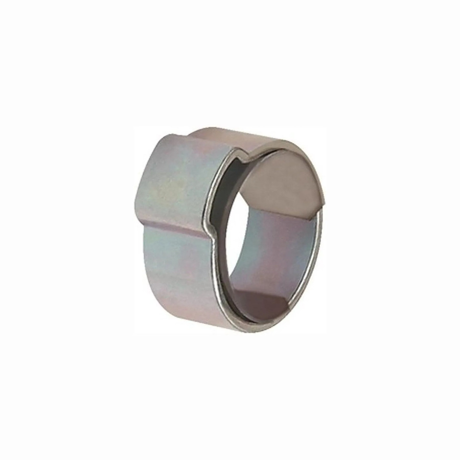 Riegler Schlauchklemme 1 Ohr aus glanzverzinktem Stahl in Silber, Spannbereich 11,5 bis 13,3 mm - Bild 2