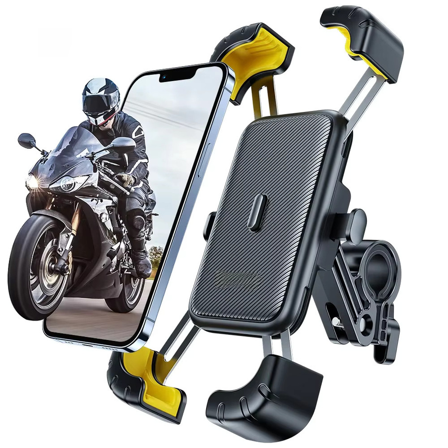 SmartDevil Universal Fahrrad Handyhalterung mit 360 Grad Sichtbarkeit für 4 bis 6,5 Zoll Smartphones, stoßfest, in Schwarz oder Pink - Bild 7