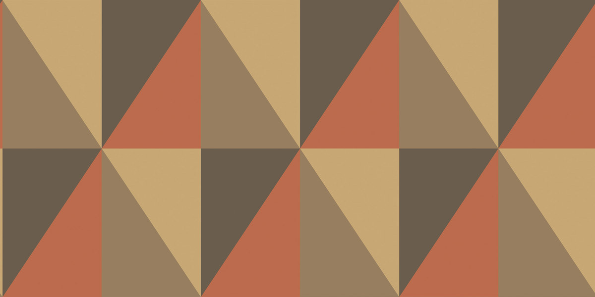 Cole & Son Tapete Apex Grand Brick in Multicolour mit geometrischem Abstract-Design - Bild 1