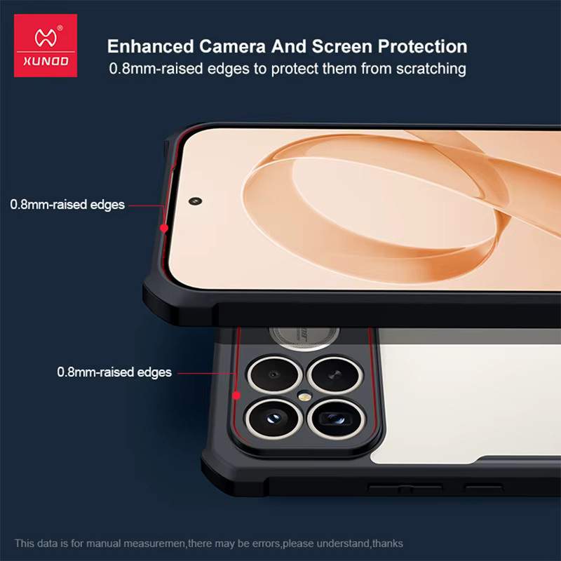 XUNDD Stoßfeste Schutzhülle mit Lasermuster für Xiaomi POCO F8 Ultra und POCO F8 Pro, Farbe: Schwarz - Bild 2
