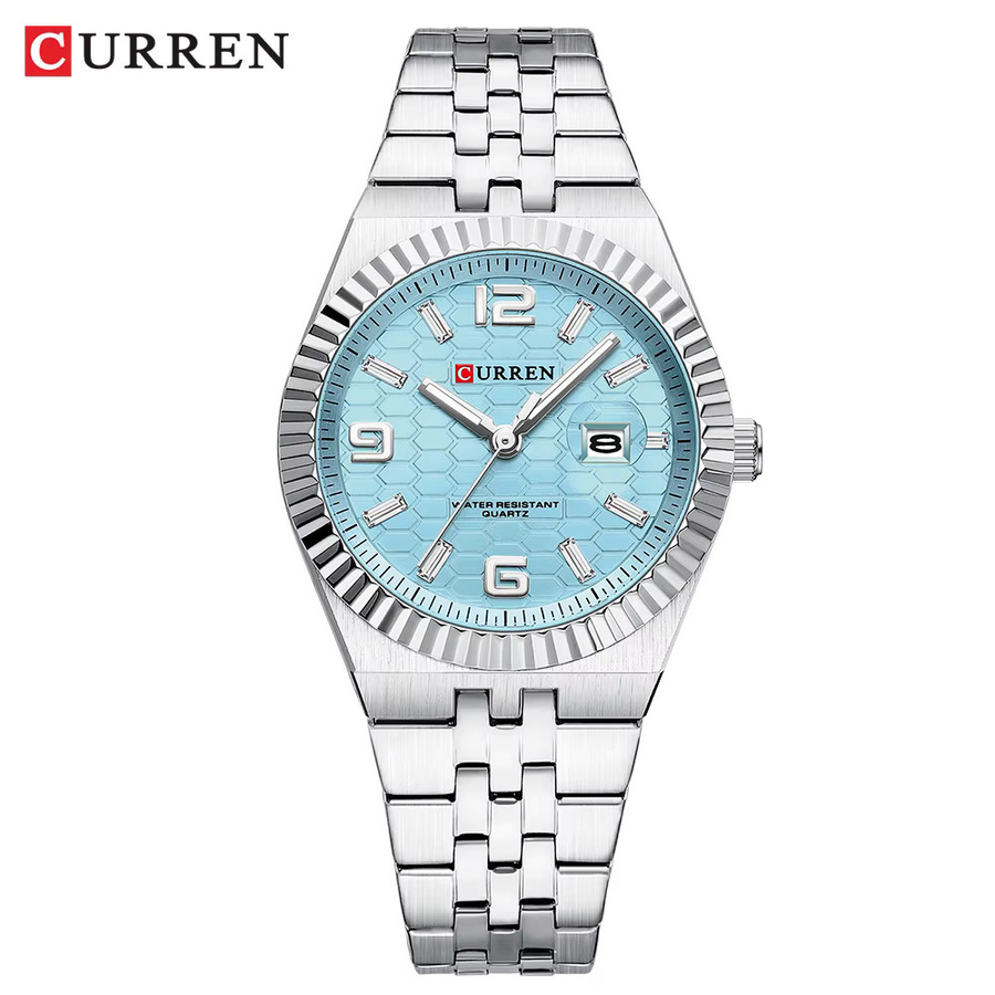 CURREN Armbanduhr Edelstahl, Quarz, Silber, Datum, Damen - Bild 3