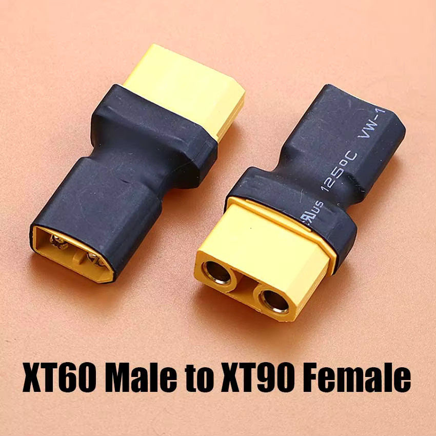 ChengHaoRan XT30 XT60 XT90 TRX T-Stecker Adapter Set, männlich zu weiblich für RC Lipo Akku und Steuerungsteile, 1 Stück - Bild 2