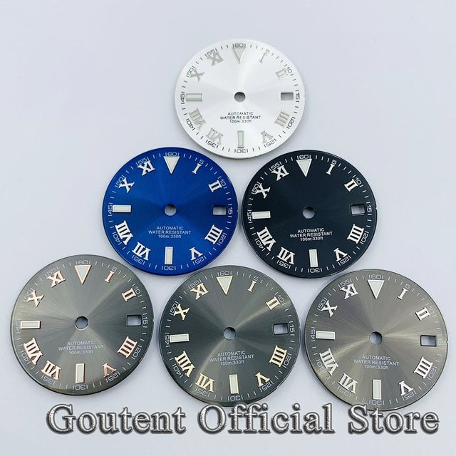 Goutent Zifferblatt, Automatik, 29 mm, Schwarz Weiß Grau, Unisex - Bild 1