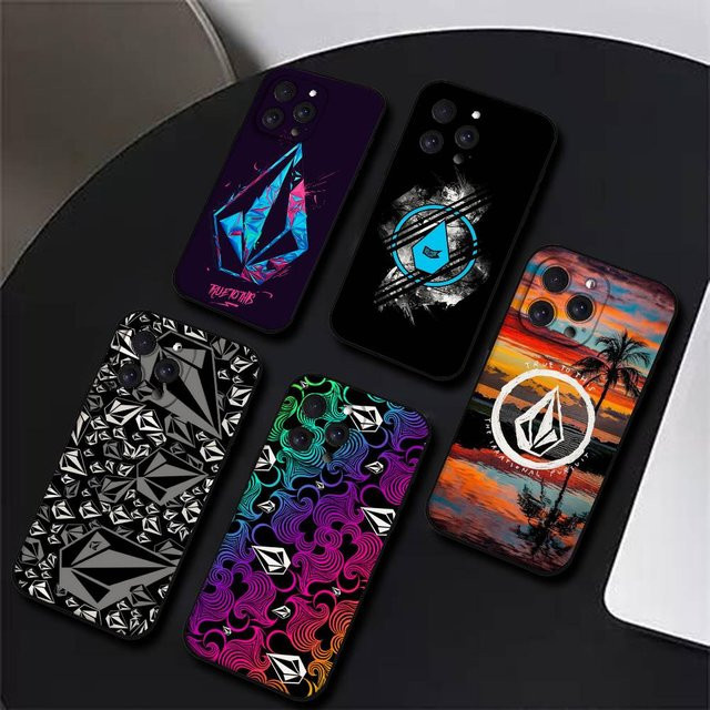 Volcom Logo Handyhülle aus weichem Silikon für iPhone Modelle in Matt-Optik - Bild 1