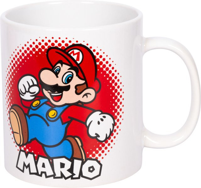 Mega Mug Tasse Super Mario aus Keramik, Weiß, 590 ml - Bild 1