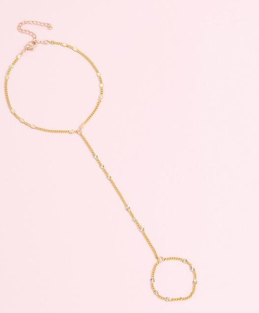 Armband Damen, Kupferlegierung, beige, Zirkonia - Bild 1