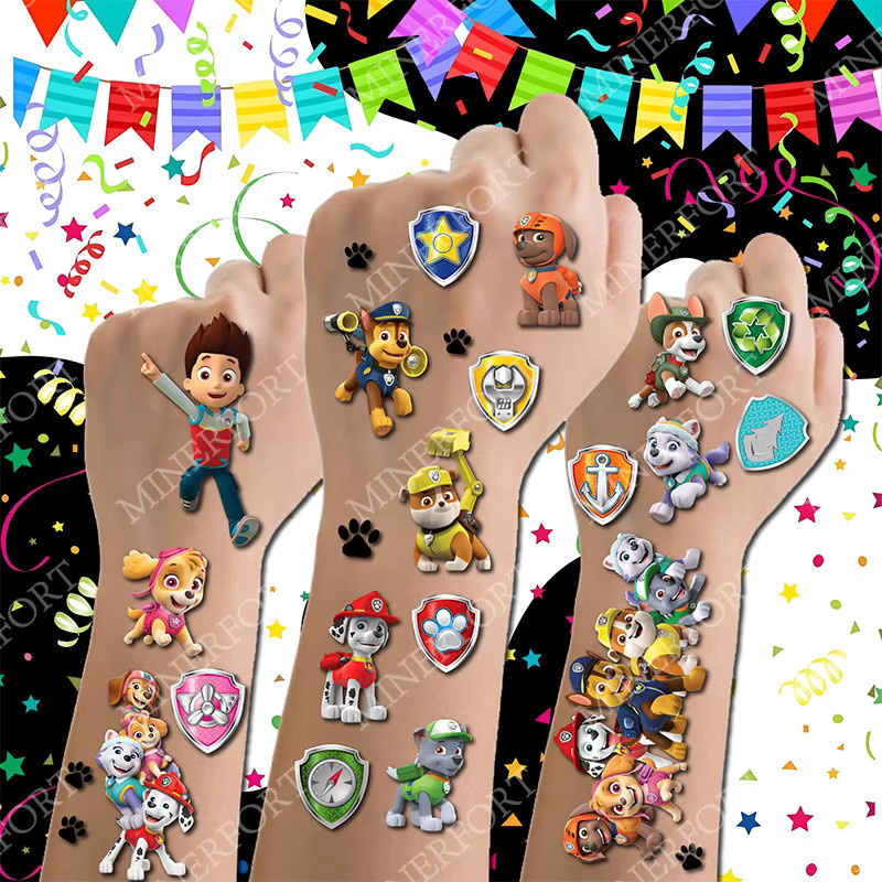 Paw Patrol Tattoo Aufkleber, Cartoon Hund - Bild 3
