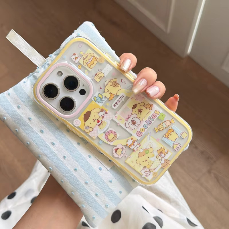 Magnetische Zwei-in-Eins-Pudding-Hundehülle für Apple iPhone 17 Pro Max, 16 Pro Max und 15 Pro Max in Gelb - Bild 2