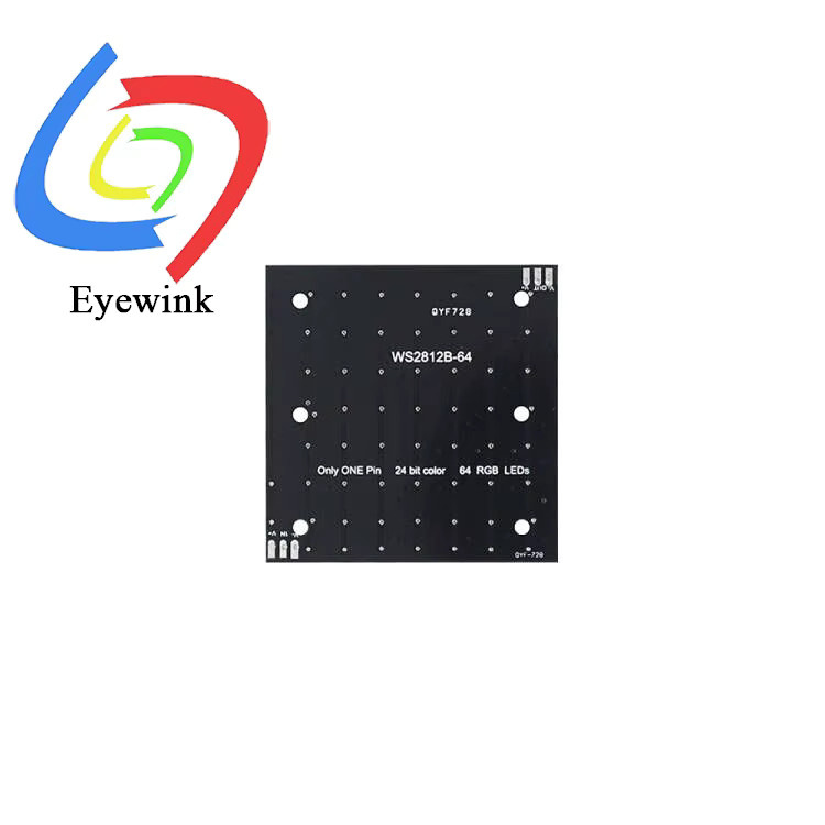 EYEWINK WS2812 5050 RGB 8x8 64-Bit-LED-Matrixmodul in Schwarz - Bild 2