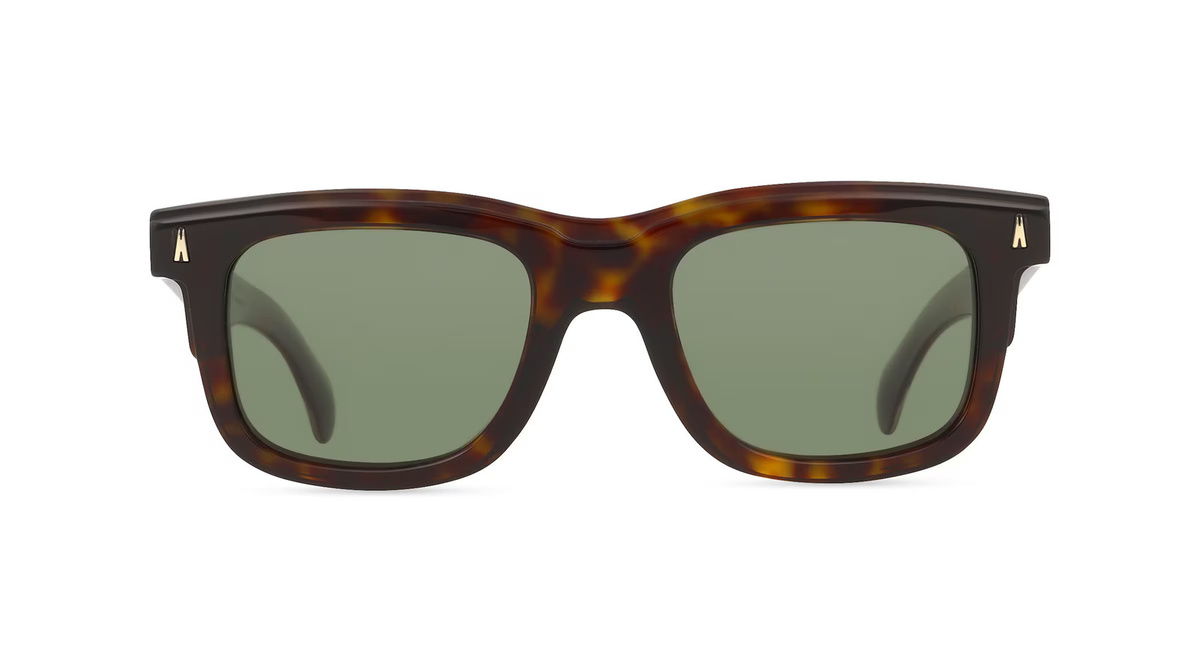Moncler ME6004 CLARO Sonnenbrille, Vollrand, quadratisch, Acetat, Unisex, braun, grün - Bild 1