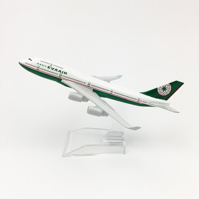 ZOCO Druckguss-Modellflugzeug B747 Eva Air Airlines, 1:400, Metall - Bild 1