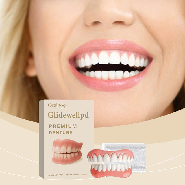 Over Gums Soft Silicone Prothesen-Komplettset, Unisex - Bild 1