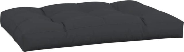 vidaXL Palettenkissen Schwarz B/T: 120 x 80 cm, Höhe: 12 cm, wasserabweisend und UV-beständig aus Polyester - Bild 1