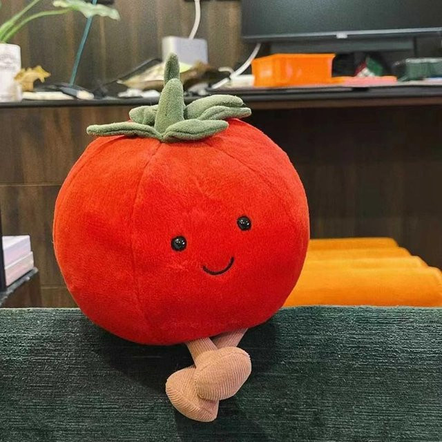 Binchi Keji Travel Tomate Plüschkissen, Plüsch / Textil, 17cm - Bild 1
