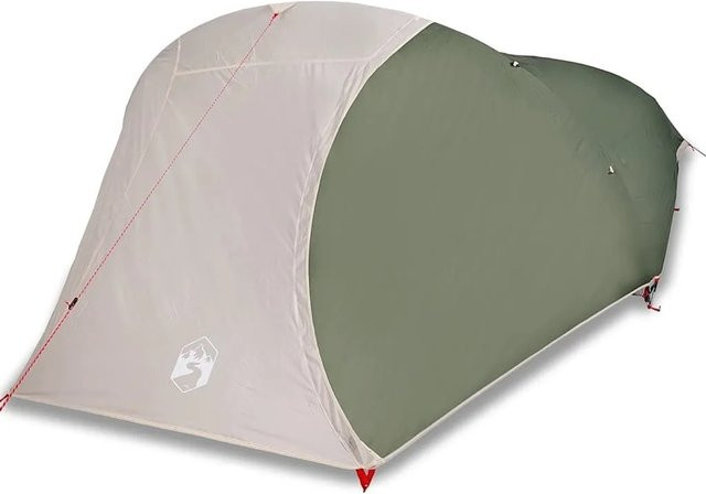 Furnicato Campingzelt Kuppelzelt Grün B/T/H: 405 x 285 x 143 cm - Bild 1