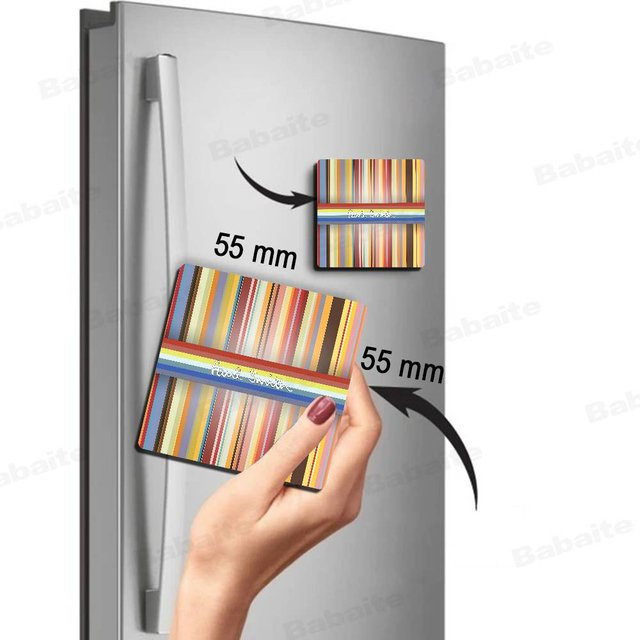 Paul Smith Kühlschrankmagnet mit Logo und gestreiftem Design, personalisierter magnetischer Fotohalter in quadratischer Form - Bild 1