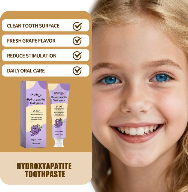 Oralhoe Kinder-Zahnpasta mit Hydroxylapatit - Bild 1
