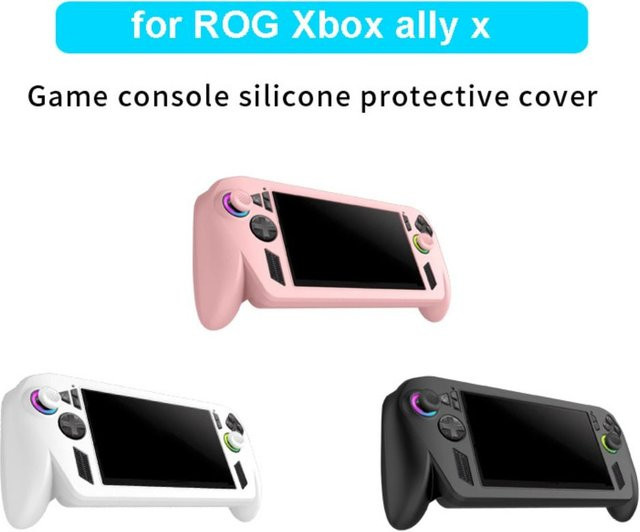 Asus ROG Ally X Silikon-Schutzhülle in Weiß, weiche und stoßfeste ergonomische Hülle für deine Handheld-Spielekonsole - Bild 1