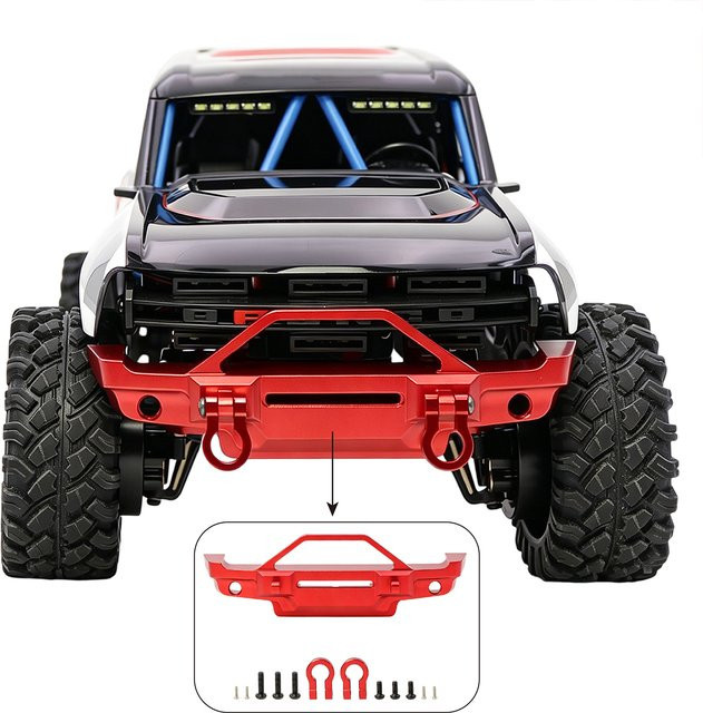 MJX H18P Aluminium-Frontstoßstange, 1:18, Metall, Zubehör - Bild 1