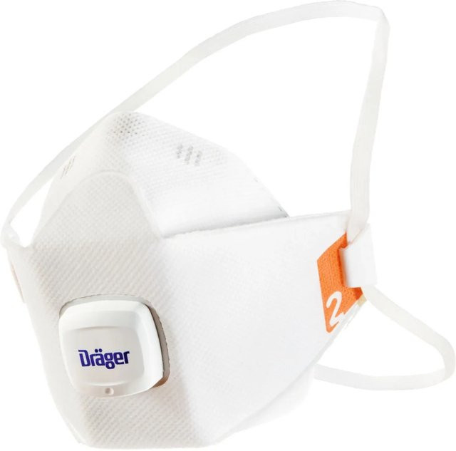Dräger X-plore 1920 V FFP2 Atemschutzmaske mit Ventil, Größe M-L, Weiß, 10 Stück - Bild 1