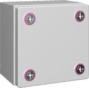 Rittal Klemmenkasten KX aus Stahl in Grau, B/T/H: 20 x 20 x 12 cm - Bild 1