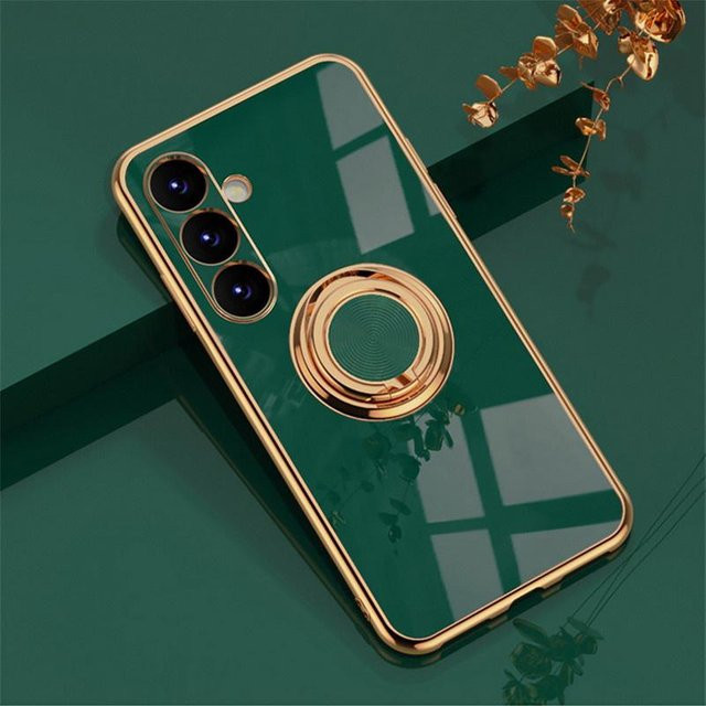 Magnetische Galvanik Hülle für Samsung Galaxy A56 A55 A36 A26 A16 5G A25 A15 A35 A52 A54 A34 A24 A14 A53 A33 in Dunkelgrün - Bild 1