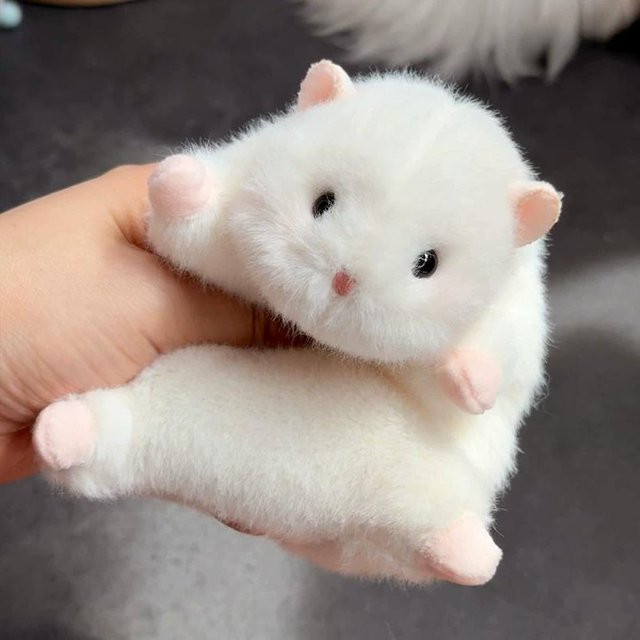 Yiran toy Süßer Goldener Bär Kleines Hamster Plüschtier, Schlüsselanhänger, ab 14 Jahren - Bild 1