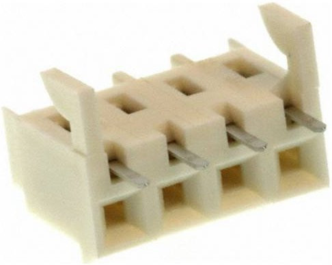 Molex Buchsenleiste Standard Beige mit Goldkontakten Rastermaß 3.96mm 9483044 - Bild 1