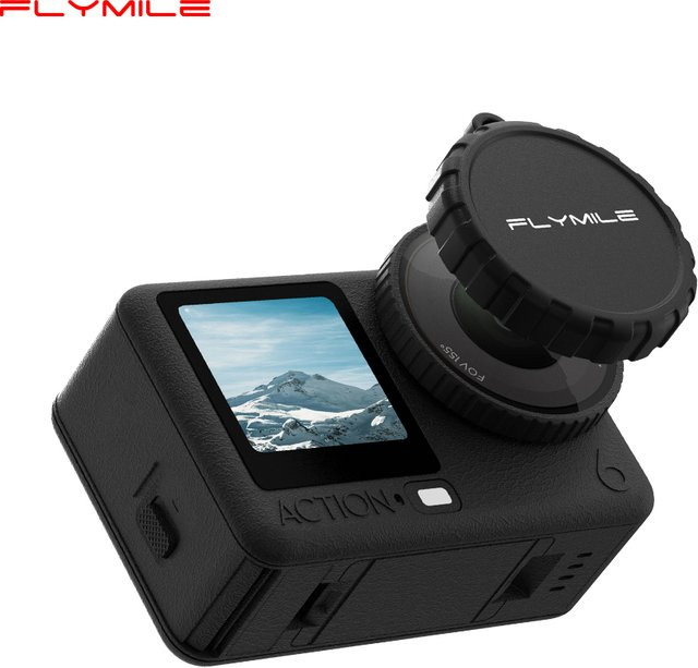 Flymile Silikon Objektivdeckel in Schwarz für DJI OSMO Action 6 als staubdichter Anti-Kratz-Schutz für deine Action Camera - Bild 1