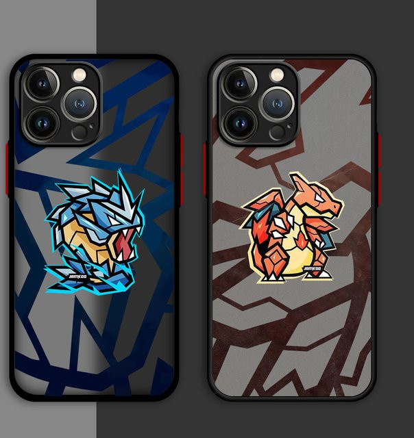Retro Anime Pokemon Handyhülle aus PC Hartschale für Apple iPhone Modelle in Multicolour - Bild 1