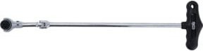 BGS Gelenkknarre mit T-Griff, abwinkelbar, Abtrieb Außenvierkant 6,3 mm (1/4 Zoll), Chrom-Vanadium, Silber - Bild 1