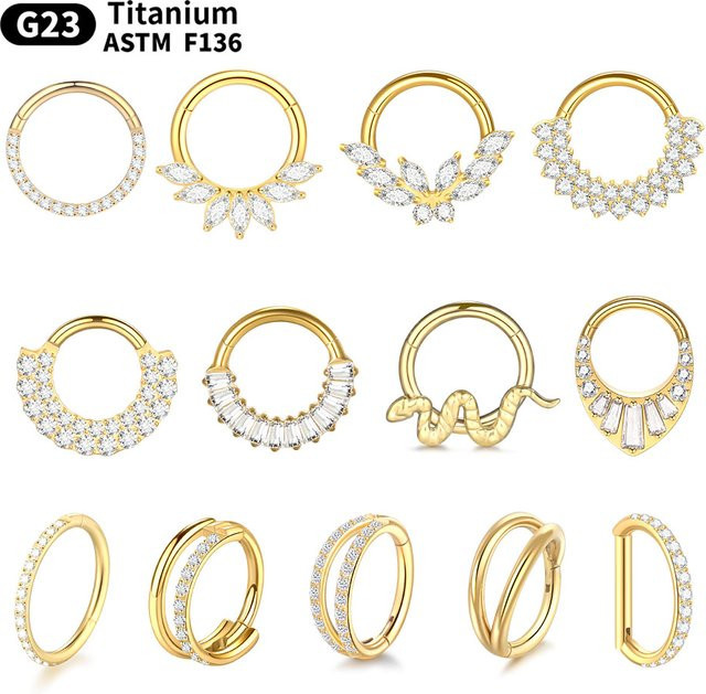 SWANJO Ohrring Titan, Gold, Damen - Bild 1