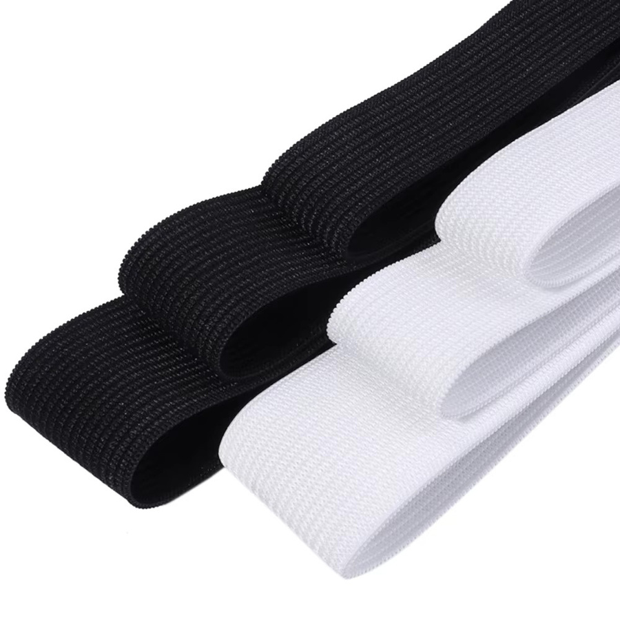 Hochelastisches Strick-Gummiband für DIY-Näharbeiten in Weiß und Schwarz, Breite: 15 mm bis 60 mm - Bild 5