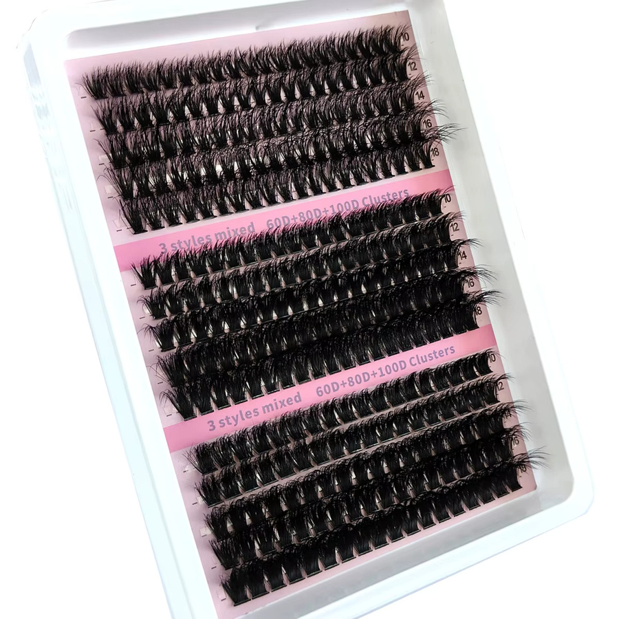 5D Flauschige Wimpern Cluster, Black, Unisex - Bild 4