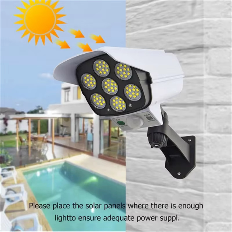 PDQ LED Solar-Sicherheitsflutlichter in Weiß mit Bewegungssensor und Dämmerungssensor für Außenbereiche und Garten - Bild 5
