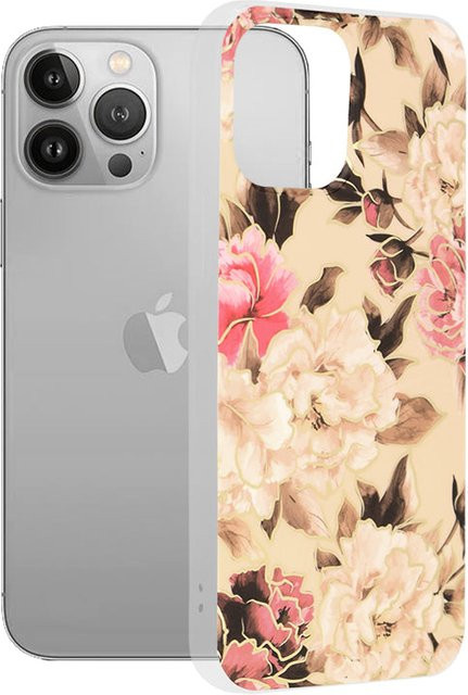 Techsuit Handyhülle für Apple iPhone 13 Pro Max in Beige mit Marble Design - Bild 1