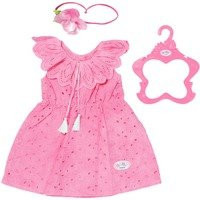 BABY born Trend Blumenkleid für Mädchen in Rosa und Pink mit Spitzenstoff, Puppenzubehör für 43 cm Puppen - Bild 1