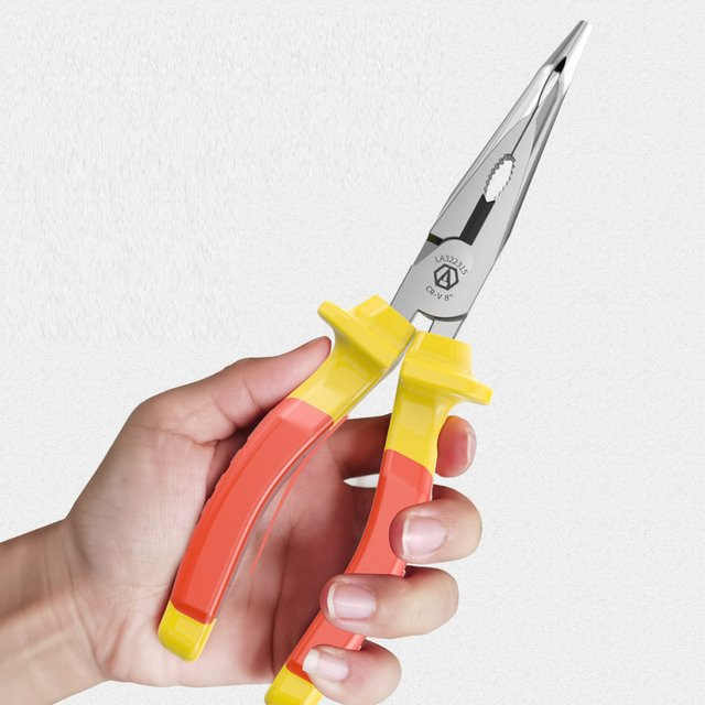 LAOA Isolierte Spitzzange mit ergonomischem Griff für präzise Elektroarbeiten und Kunsthandwerk - Bild 1