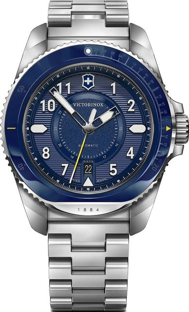 Victorinox Herrenuhr Automatik, Edelstahl, Blau, 43 mm, 20 ATM - Bild 1
