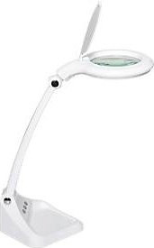 MAULiris LED-Lupenleuchte in Weiß mit 7 W Leistung, 470 lm, dimmbar und 3- & 12-Dioptrien-Linse - Bild 1