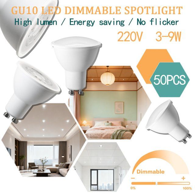 50er Set Gatetop GU10 LED Strahler dimmbar mit verschiedenen Leistungsstufen und Farbtemperaturen - Bild 1