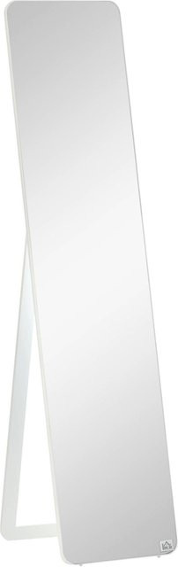 HOMCOM Standspiegel aus Kiefernholz in Weiß, B/H/T: 37 x 156 x 43 cm - Bild 1