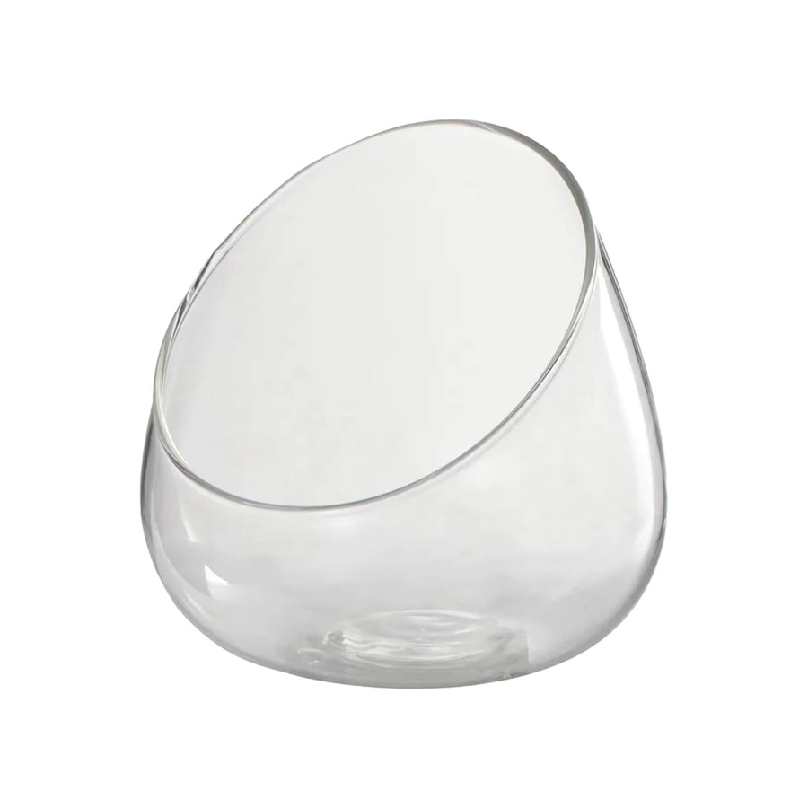 Homyl Glasvase in Transparent mit schrägem Schliff als Mini Aquarium, Terrarium oder dekorative Schüssel für Hochzeit und Wohnkultur - Bild 4