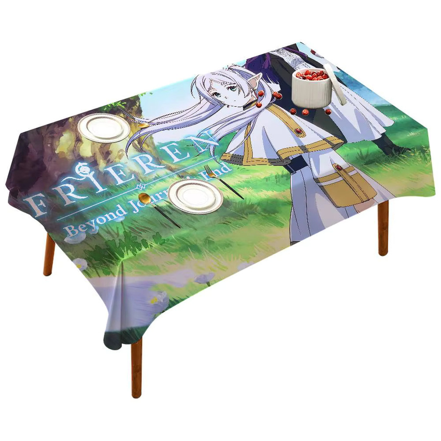 Wasserdichte und schmutzabweisende Tischdecke mit Japanischem Anime Frieren Design von Potdemiel B/H: 90 x 140 cm - Bild 6