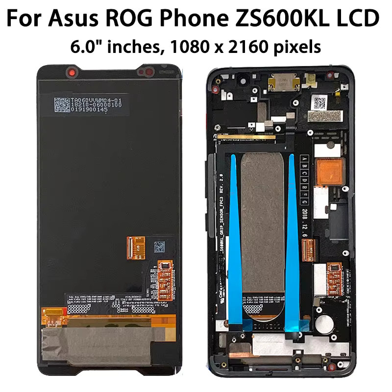 Asus ROG Series AMOLED Display mit LCD Touchscreen Digitizer Baugruppe in Schwarz für ROG Phone 1 2 3 5 5S Pro 6 6 Pro 7 7 Ultimate - Bild 2