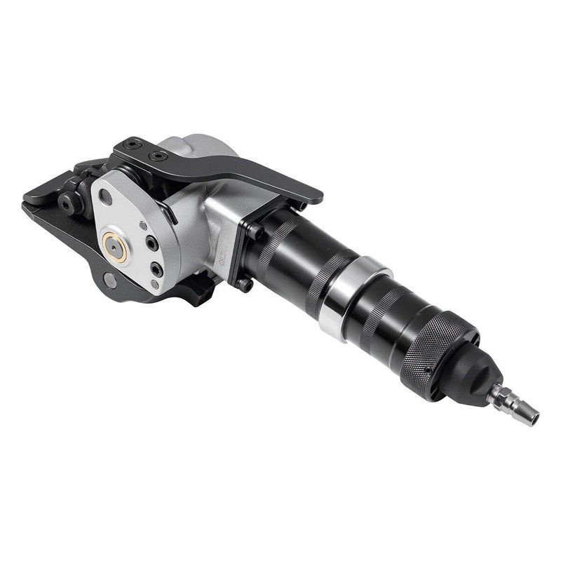 Pneumatische Stahlbandumreifungsmaschine von Buying Solutions MB in Silber, Heavy Duty Metallband-Werkzeug mit 8500 N Zugkraft für 19 mm breite Metallbänder - Bild 4