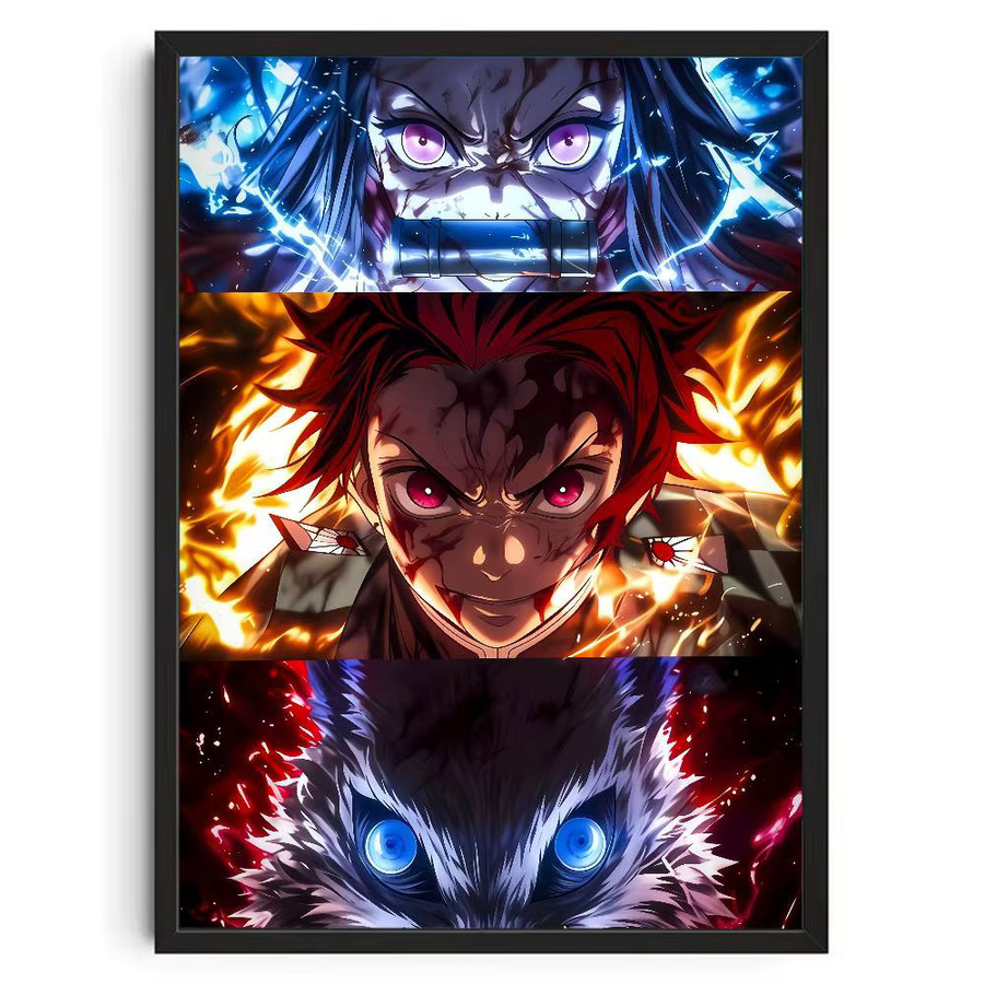 Demon Slayer Anime-Poster Kamado Tanjiro Bandai HD-Leinwand Wandkunst Mehrfarbig - Bild 7