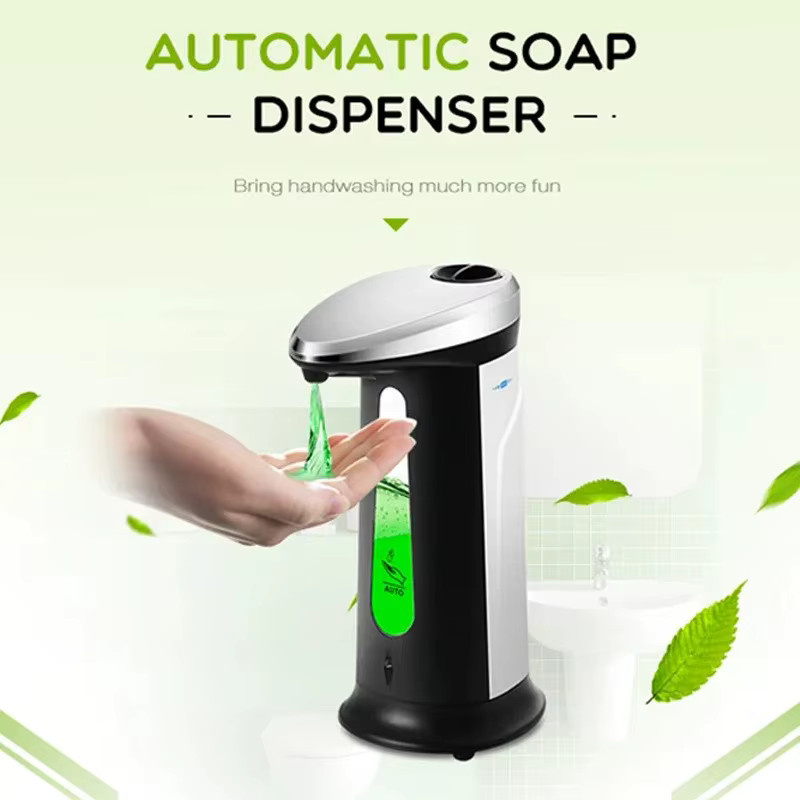 NOCCLILI Automatischer berührungsloser Flüssigseifenspender mit intelligentem Sensor, 400 ml, Weiß - Bild 4