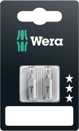 Wera Torx-Bit T 40 867/1 aus legiertem Werkzeugstahl, Silber, 2 Stück - Bild 1