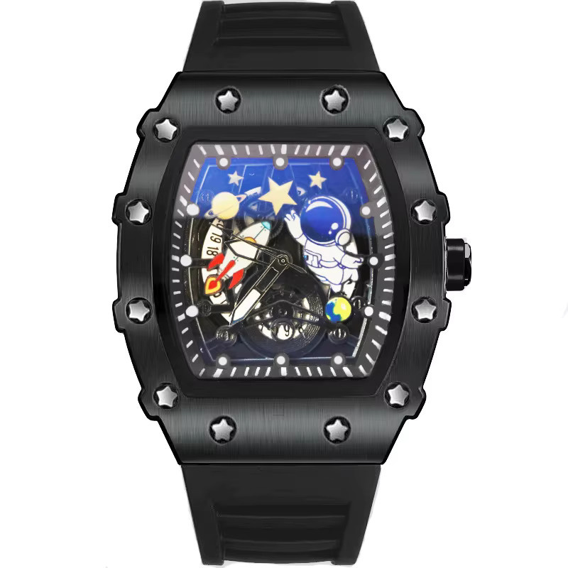 STARPERISH Armbanduhr, Quarz, Edelstahl, Blau, Schwarz, Herren - Bild 2